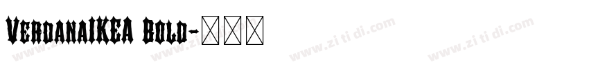 VerdanaIKEA Bold字体转换